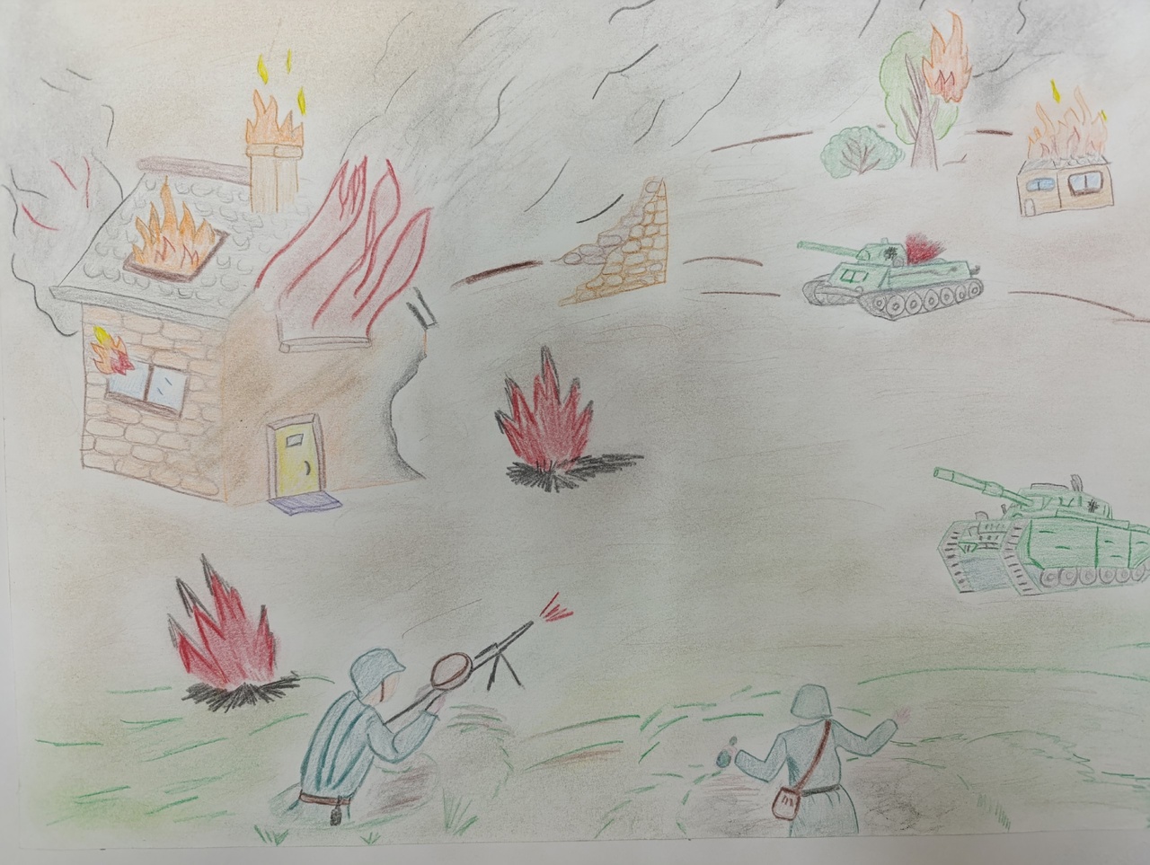 Рисунок посвященный Великой Отечественной Войне Рисунок посвященный Великой Отечественной Войне